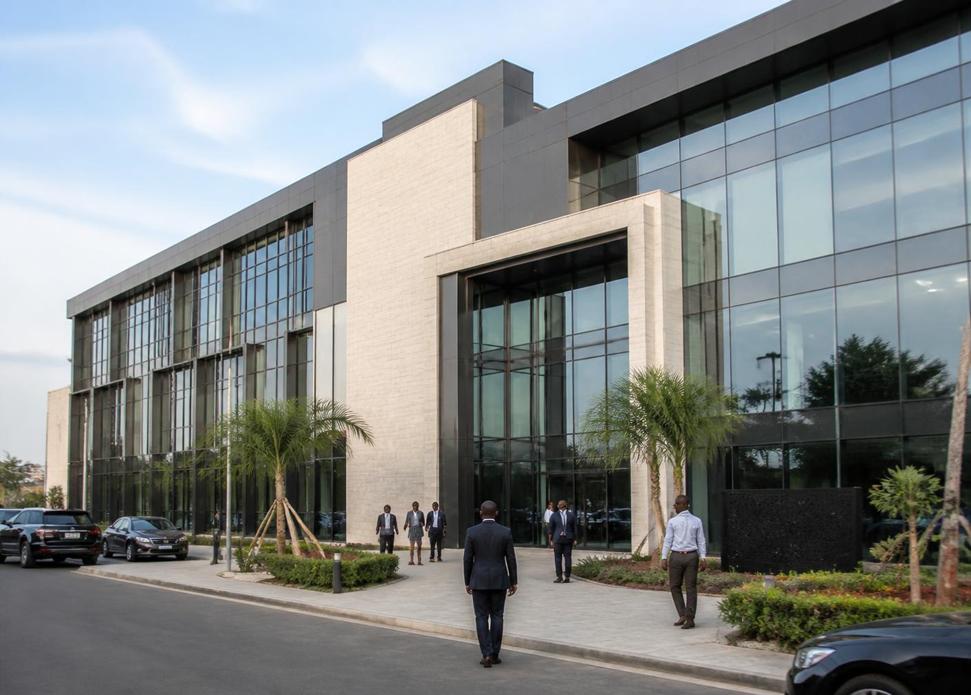 Modern commercial property in Ghana